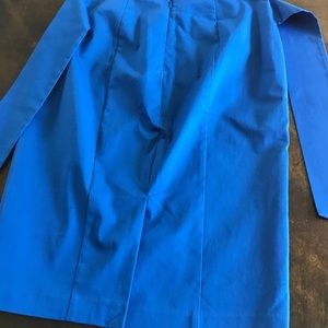 NEW! NY & CO SZ 8 Bright Blue Skirt Tie Belt Lined